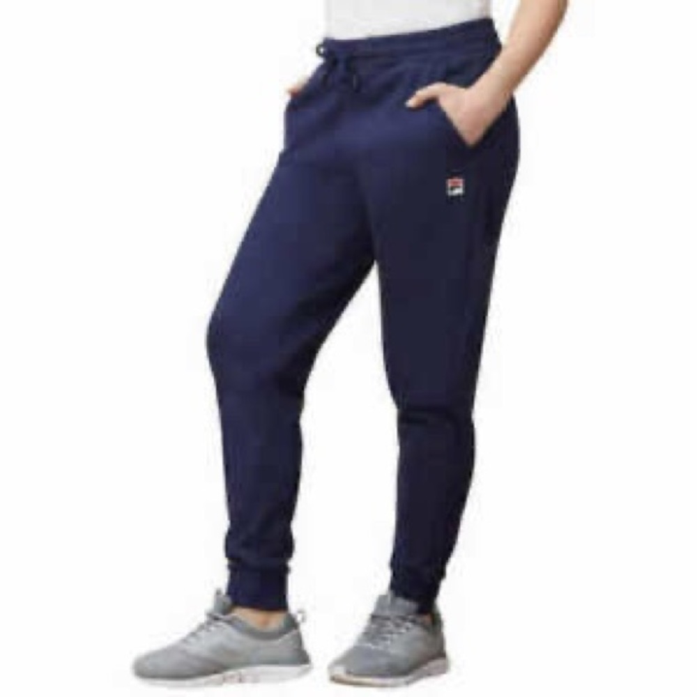 NAVY FILA JOGGER SWEATPANTS